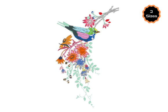 Bird with Flowers Embroidery Design Review