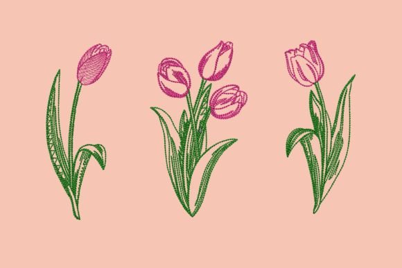 Bundle of Tulips: A Seasonal Embroidery Review