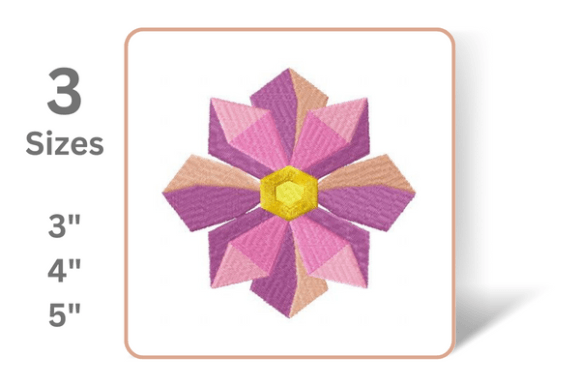 Geometric Flower: A Designer’s Stitch-Out Review