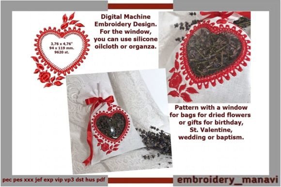 Heart Shape with Window and Flowers Design Review