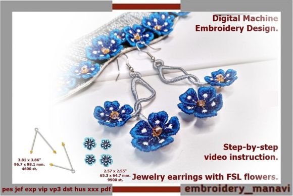 Jewelry Earrings with FSL Flowers: Apparel Review
