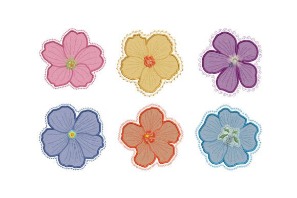Set of Simple Flowers Appliques: A Business Design Review